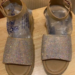 FOREVER21  Women Ankle Strap Rhinestone Sandal